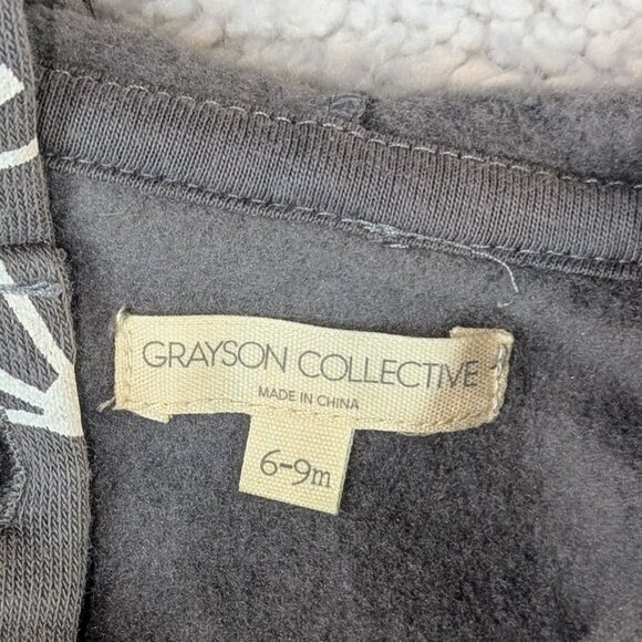 Infant Boy's 6-9 Month Grayson Collective Fleece One-Piece Fleece Hooded Romper - Picture 2 of 4